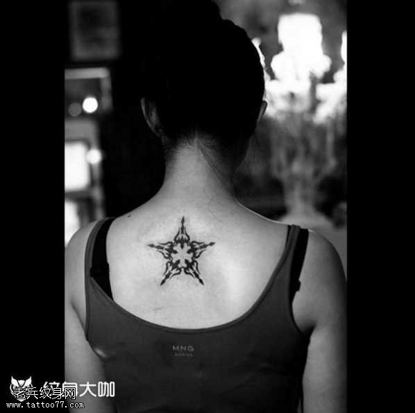 背部六芒星cq9电子制图案