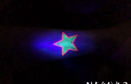 手腕精致五角星夜光cq9电子制图案