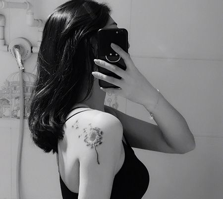 性感辣妹手臂蒲公英胎记遮盖cq9电子