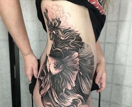 写实侧腰金鱼cq9电子制图案